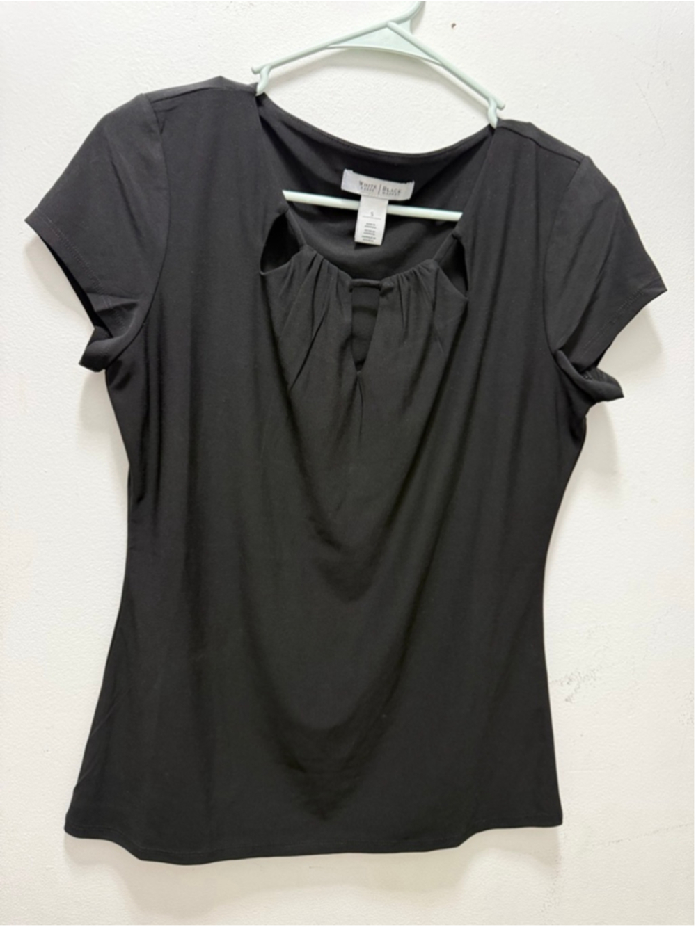 Women's White House Black Market Black Short Sleeve Tee S